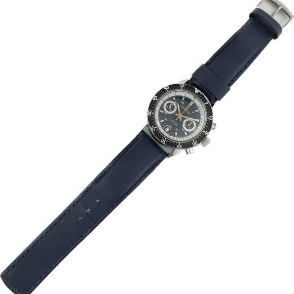 Vintage Wakmann Big Boy 13.36.00 Men Chronograph Watch Valjoux 234 Rare Serviced - Picture 5 of 10